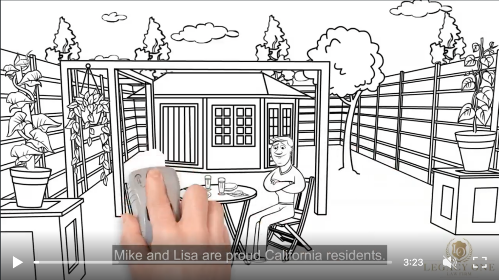 screenshot of Legacy One Law Firm explainer video