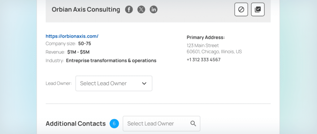 company contact intelligence