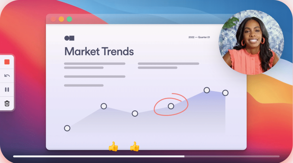 screenshot of example personalized sales video from Loom